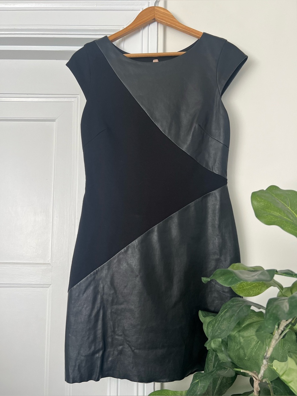 Bailey 44 Leather Sheath Dress